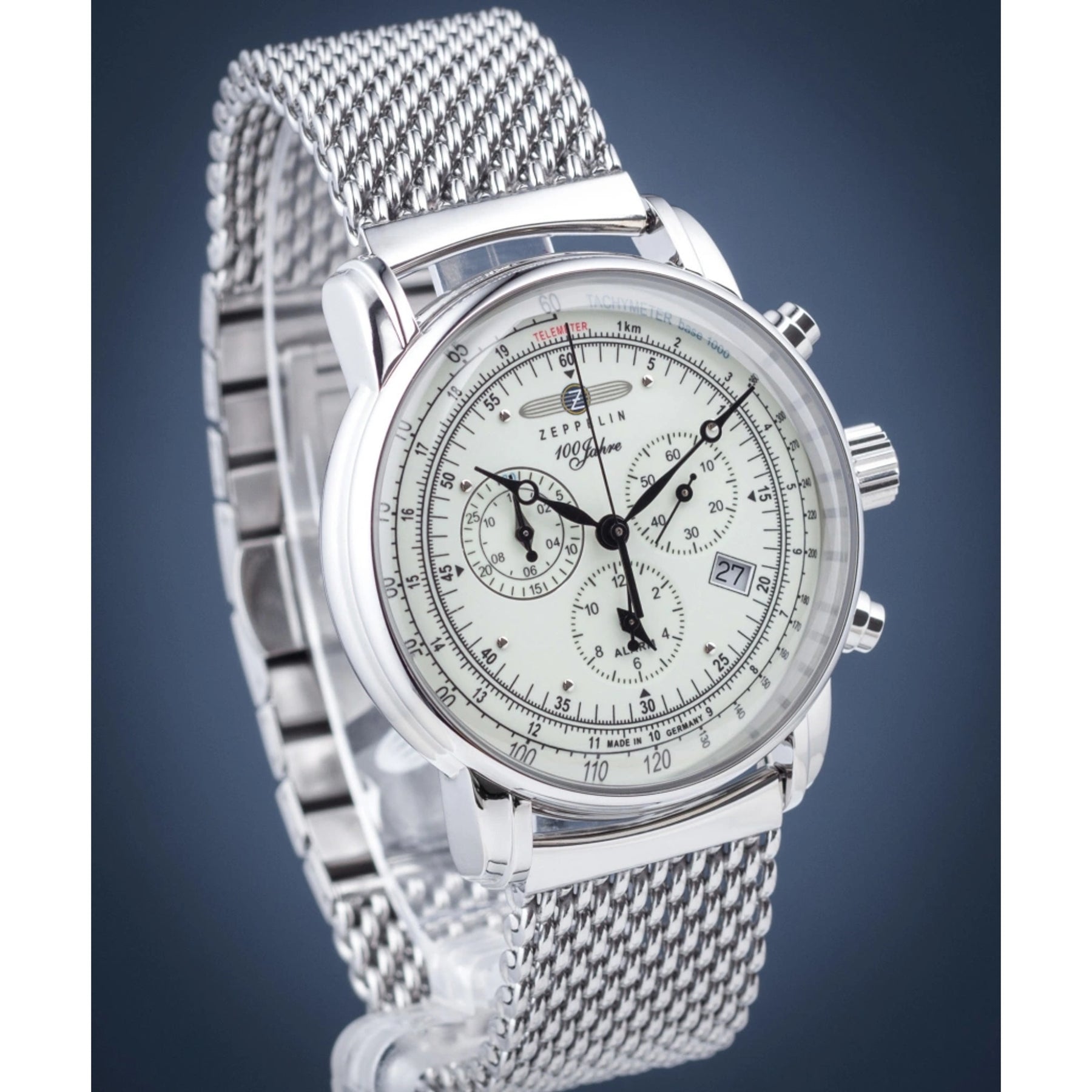 Relógio Automático Zeppelin 100 Anos Silver – Cronógrafo