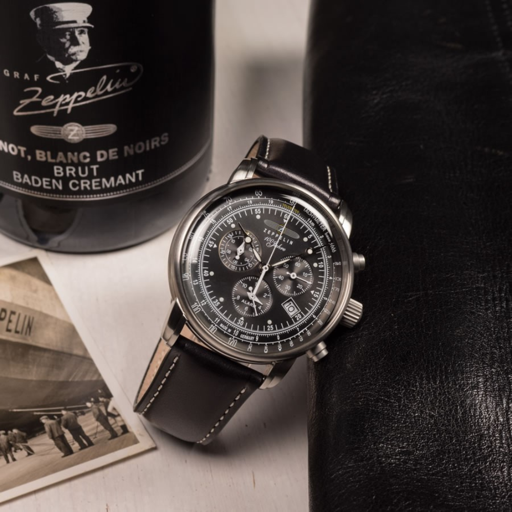 Relógio Automático Zeppelin 100 Anos Black Premium – Cronógrafo