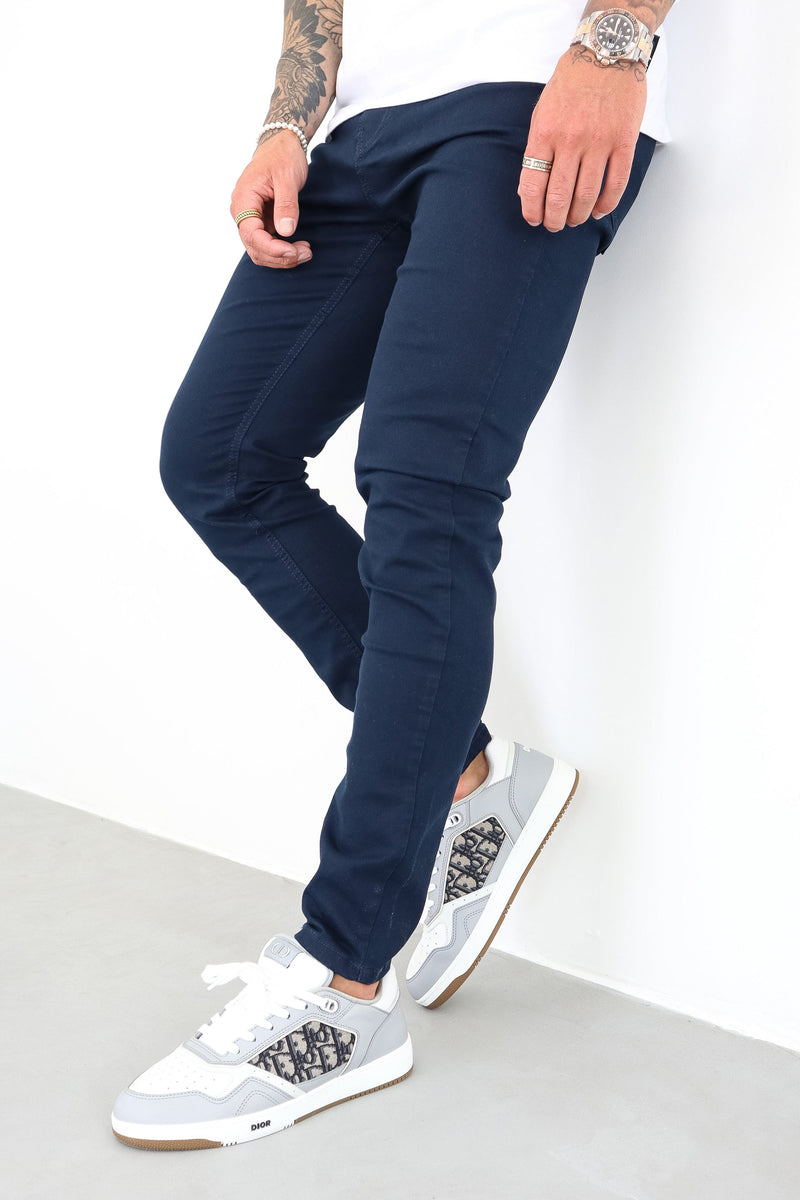 Calça de Sarja Masculina Atlantic Azul