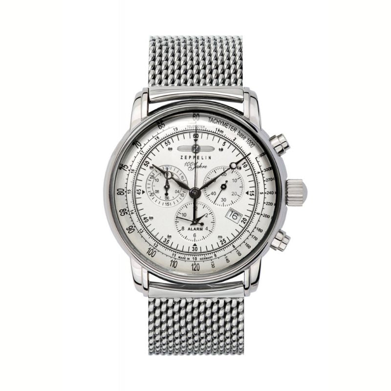 Relógio Automático Zeppelin 100 Anos Silver – Cronógrafo