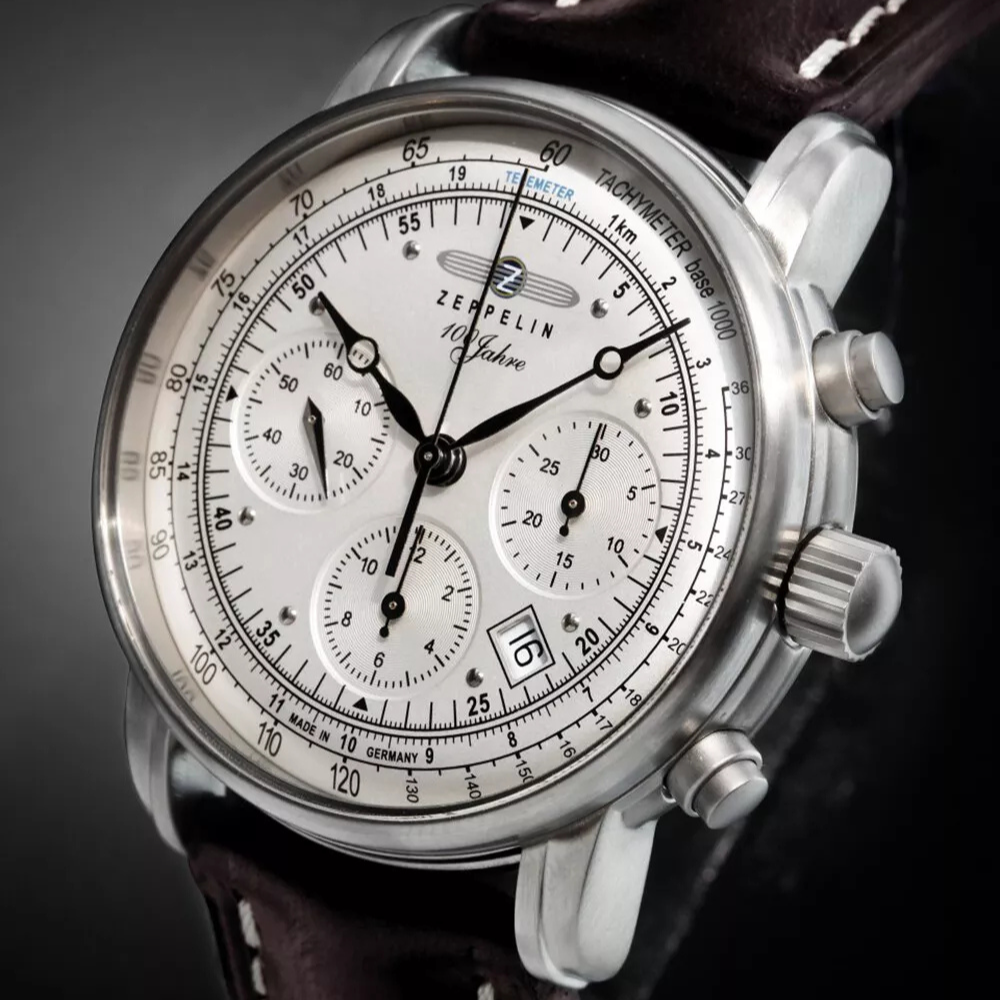 Relógio Automático Zeppelin 100 Anos Brown – Cronógrafo