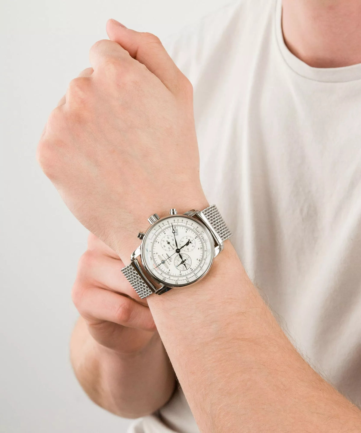 Relógio Automático Zeppelin 100 Anos Silver – Cronógrafo